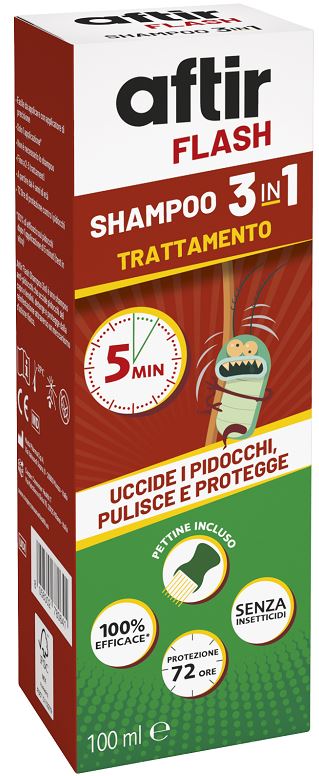 AFTIR FLASH SHAMPOO 3 IN 1 100 ML - Farmacia Castello Srl