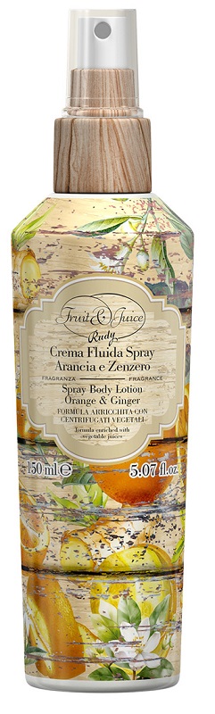 FRUIT & JUICE CREMA FLUIDA SPRAY ARANCIA ZENZERO 150 ML - Farmacia Castello Srl