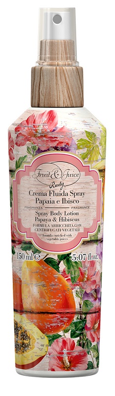 FRUIT & JUICE CREMA FLUIDA SPRAY PAPAYA IBISCO 150 ML - Farmacia Castello Srl