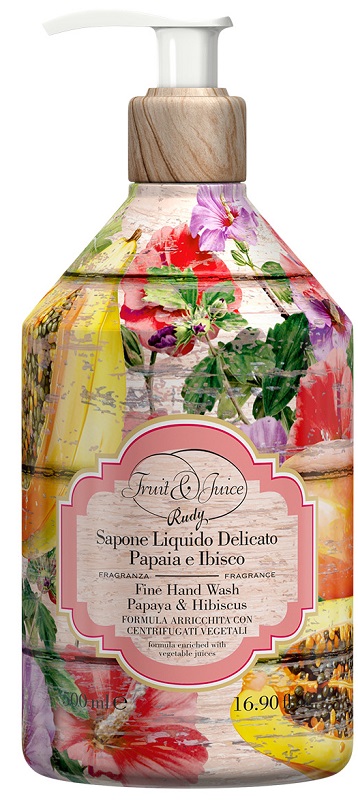 FRUIT & JUICE SAPONE LIQUIDO PAPAYA IBISCO 500 ML - Farmacia Castello Srl