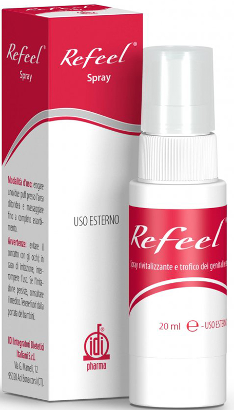 REFEEL SPRAY RIVITALIZZANTE E TROFICO DEI GENITALI ESTERNI FEMMINILI 20 ML - Farmacia Castello Srl