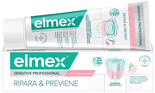 DENTIFRICIO ELMEX SENSITIVE RIPARA & PREVIENE 75 ML - Farmacia Castello Srl