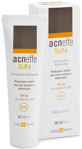 ACNEFFE SUN SPF 30 ALTA PROTEZIONE UVB PER CUTE ACNEICA E SEBORROICA 50 ML - Farmacia Castello Srl