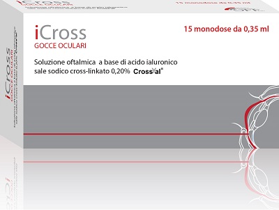 ICROSS SOLUZIONE OFTALMICA ACIDO IALURONICO CROSS-LINKATO 0,2% 15 MONODOSI DA 0,35 ML - Farmacia Castello Srl