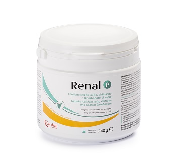 RENAL P MANGIME COMPLEMENTARE PER CANI E GATTI BARATTOLO 240 G - Farmacia Castello Srl