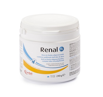 RENAL N MANGIME COMPLEMENTARE PER CANI E GATTI BARATTOLO 240 G - Farmacia Castello Srl