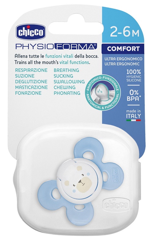 CHICCO SUCCHIETTO COMFORT BOY IN SILICONE 2-6 MESI 1 PEZZO - Farmacia Castello Srl