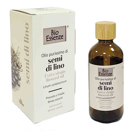 BIO ESSENZE OLIO PURISSIMO DI SEMI DI LINO 125 ML - Farmacia Castello Srl