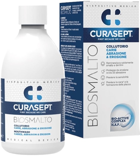 CURASEPT BIOSMALTO COLLUTORIO CARIE ABRASIONE&EROSIONE 300 ML - Farmacia Castello Srl