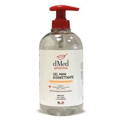DMED PHARMA GEL MANI ALCOLICO SANIFICANTE 500 ML - Farmacia Castello Srl