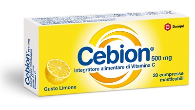 CEBION MASTICABILE LIMONE VITAMINA C 500 MG 20 COMPRESSE - Farmacia Castello Srl