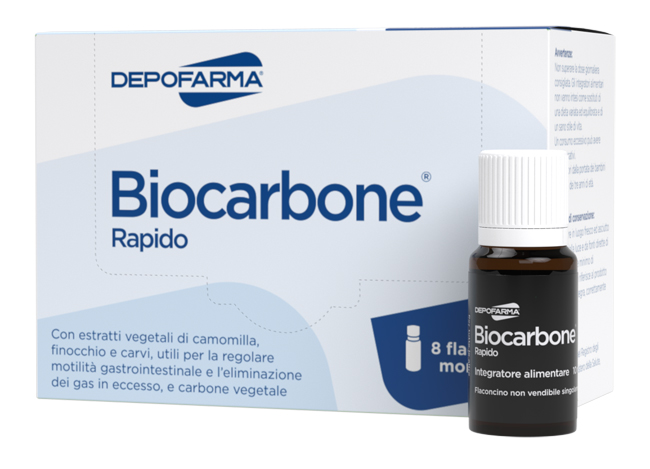 BIOCARBONE RAPIDO 8 FLACONCINI - Farmacia Castello Srl