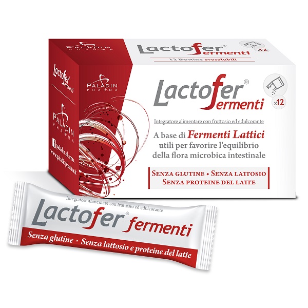 LACTOFER FERMENTI 12 BUSTINE OROSOLUBILI - Farmacia Castello Srl