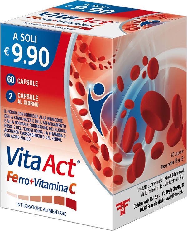 VITA ACT FERRO+VITAMINA C 60 CAPSULE - Farmacia Castello Srl