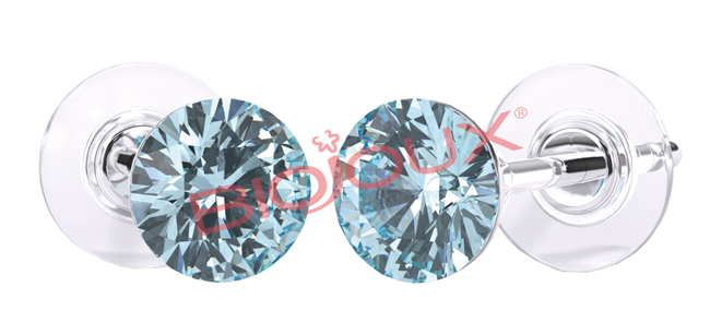 ORECCHINI STERILI BJT945 SWA CRYSTAL AQUAMARINE - Farmacia Castello Srl