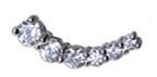ORECCHINI STERILI BJT949 EAR-CUFF 6 CRYSTAL - Farmacia Castello Srl