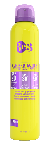 BE3 PROTEZIONE SOLARE SPRAY PROGRESSIVA SPF 20/30/50+ 100 ML - Farmacia Castello Srl