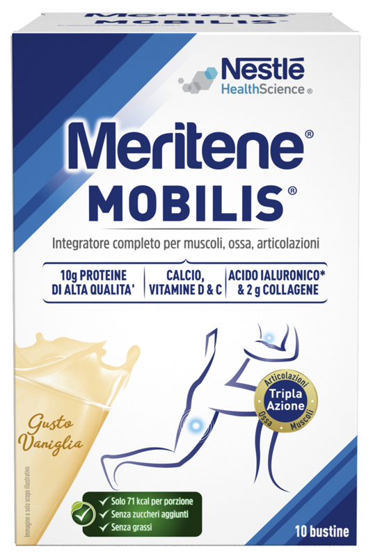 MERITENE MOBILIS GUSTO VANIGLIA 10 BUSTINE DA 21 G - Farmacia Castello Srl