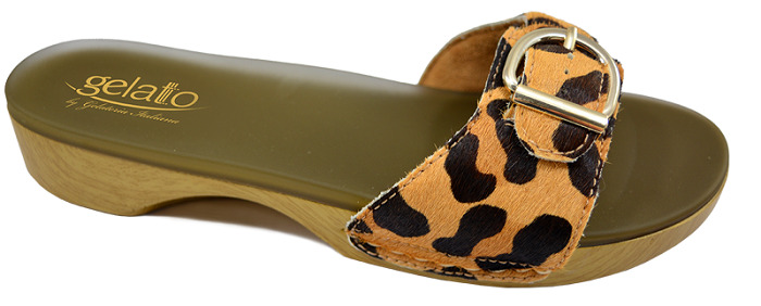 ZOCCOLO SOLE MIO ANIMAL LEOPARD CON PLANTARE IN GEL 37-38 - Farmacia Castello Srl