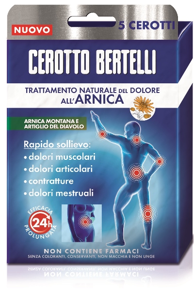 BERTELLI CEROTTO ARNICA ASTUCCIO 5 PEZZI - Farmacia Castello Srl