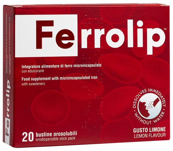 FERROLIP 20 BUSTINE OROSOLUBILI GUSTO LIMONE - Farmacia Castello Srl