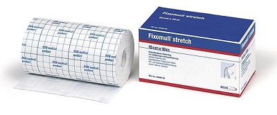 FASCIA AUTOADESIVA IPOALLERGENICA FIXOMULL STRETCH PER FISSAGGIO CATETERI M 10 X 10 CM - Farmacia Castello Srl