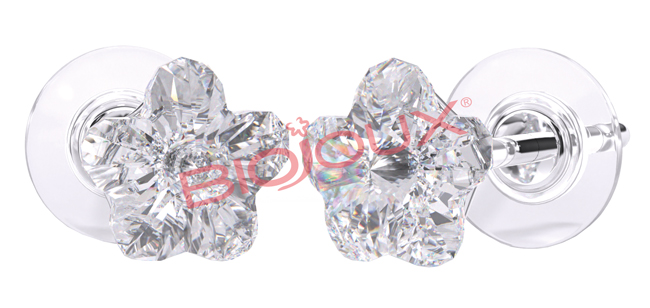 ORECCHINO POST FORATURA SWAROVSKI CRYSTAL FLOWER ARTICOLO BJT963 - Farmacia Castello Srl