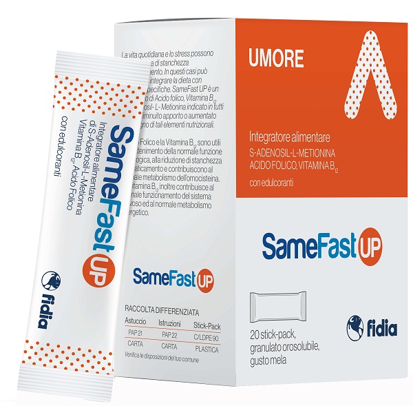 SAMEFAST UP 20 STICK PACK GRANULATO OROSOLUBILE GUSTO ANANAS - Farmacia Castello Srl