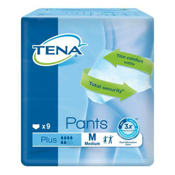 PANNOLONE PULL-UP TENA PANTS PLUS TAGLIA MEDIUM 9 PEZZI - Farmacia Castello Srl