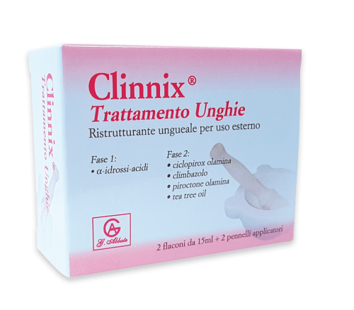 CLINNIX TRATTAMENTO UNGHIE 2 FLACONI 15 ML + 2 PENNELLI APPLICATORI - Farmacia Castello Srl