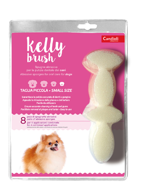 KELLY BRUSH SPUGNETTA ABRASIVA PER CANI DI TAGLIA PICCOLA 16 PEZZI - Farmacia Castello Srl