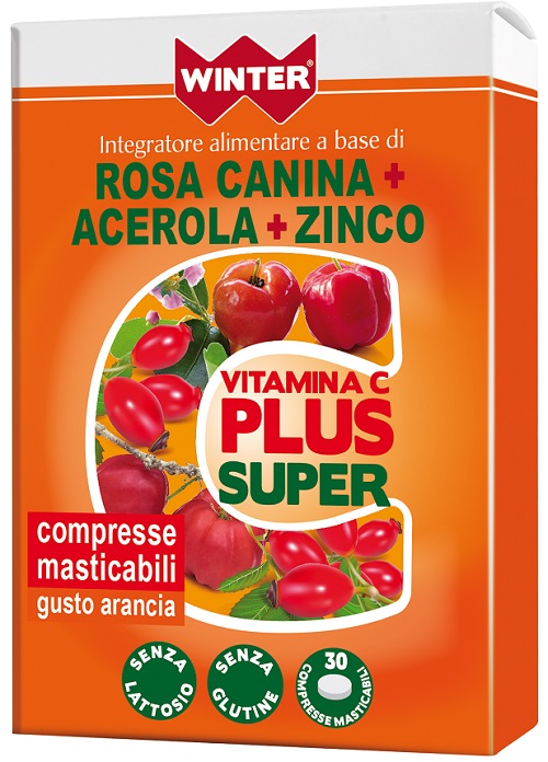 WINTER VITAMINA C PLUS SUPER  + ZINCO 30 COMPRESSE MASTICABILI - Farmacia Castello Srl