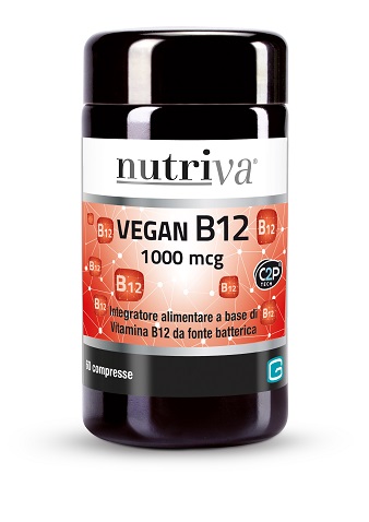 NUTRIVA VEGAN B12 60 COMPRESSE 1000MCG - Farmacia Castello Srl