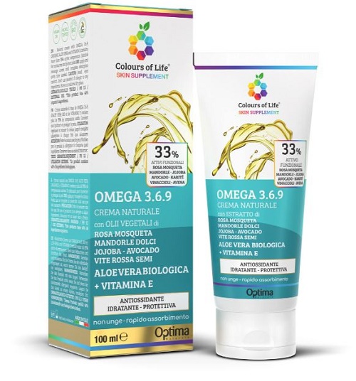 COLOURS OF LIFE SKIN SUPPLEMENT OMEGA 3 6 9 CREMA 100 ML - Farmacia Castello Srl