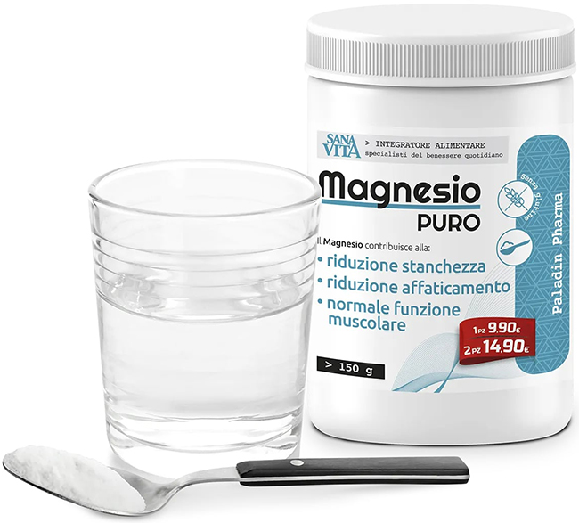 SANAVITA MAGNESIO PURO 150 G - Farmacia Castello Srl