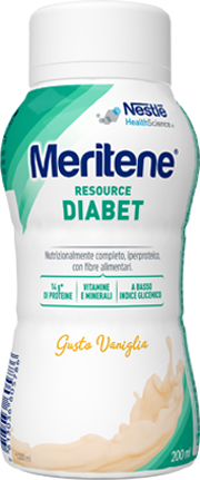 MERITENE RESOURCE DIABET VANIGLIA ALIMENTO IPERPROTEICO 28 VITAMINE E MINERALI 200 ML - Farmacia Castello Srl