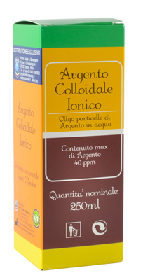 ARGENTO COLLOIDALE IONICO 40PPM CERTIFICATO 250 ML - Farmacia Castello Srl