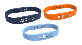 AIDME BRACCIALE SALVAVITA BLU CON SISTEMA NFC - Farmacia Castello Srl