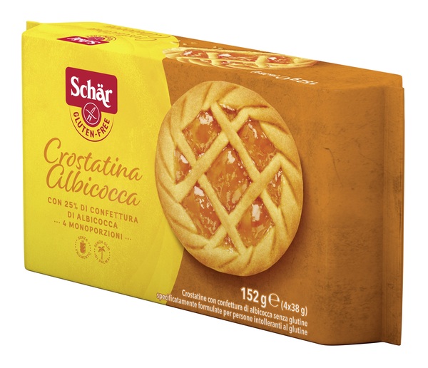 SCHAR CROSTATINA CON CONFETTURA DI ALBICOCCA 4 MONOPORZIONI DA 35 G - Farmacia Castello Srl