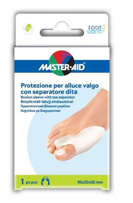 MASTER-AID FOOTCARE PROTEZIONE ALLUCE VALGO CON SEPARATORE DITA 95X20X35 MM 1 PEZZO - Farmacia Castello Srl