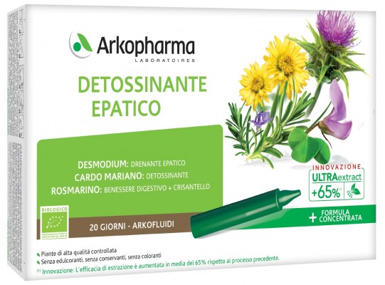 ARKOFLUIDI DETOSSINANTE EPATICO 20 FIALE - Farmacia Castello Srl