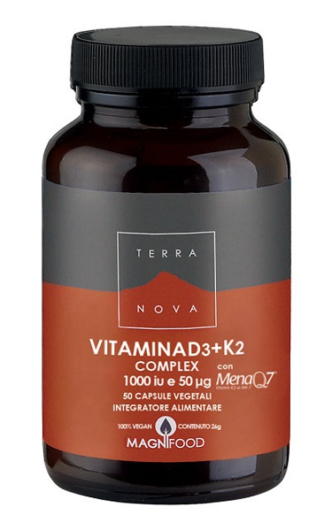 TERRANOVA VITAMINA D3 + K2 50 CAPSULE - Farmacia Castello Srl