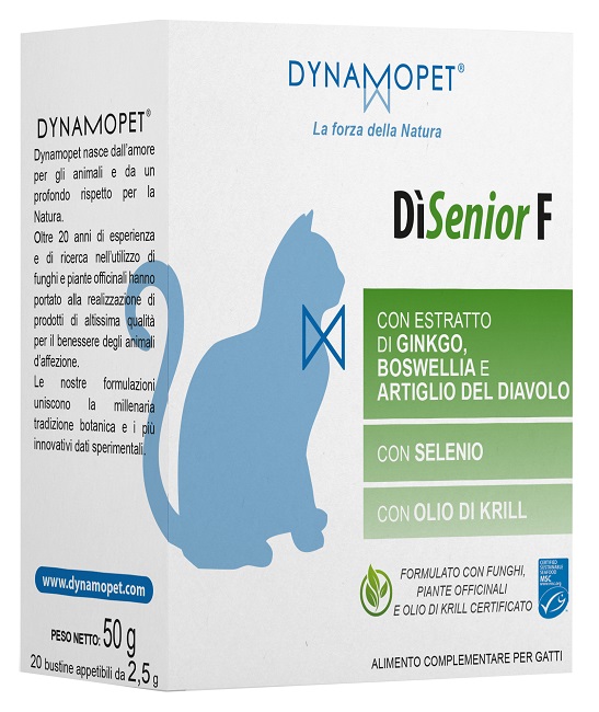 DISENIOR F PER GATTI 20 BUSTINE APPETIBILI DA 2,5 G - Farmacia Castello Srl