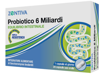 ZENTIVA PROBIOTICO 6 MILIARDI 24 CAPSULE VEGETALI - Farmacia Castello Srl