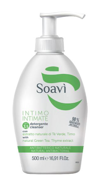 SOAVI INTIMO ANTIBATTERICO PH3,5 FLACONE CON DISPENSER 500 ML - Farmacia Castello Srl
