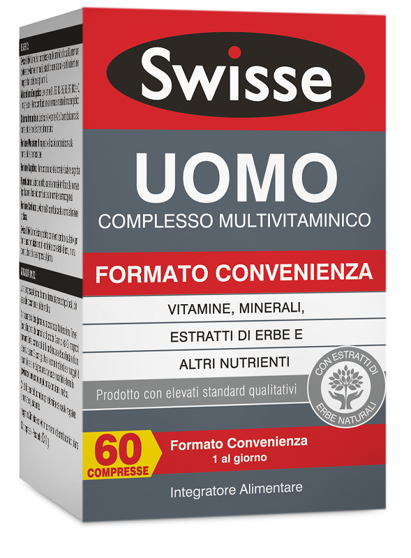 SWISSE UOMO MULTIVITAMINICO 60 COMPRESSE - Farmacia Castello Srl