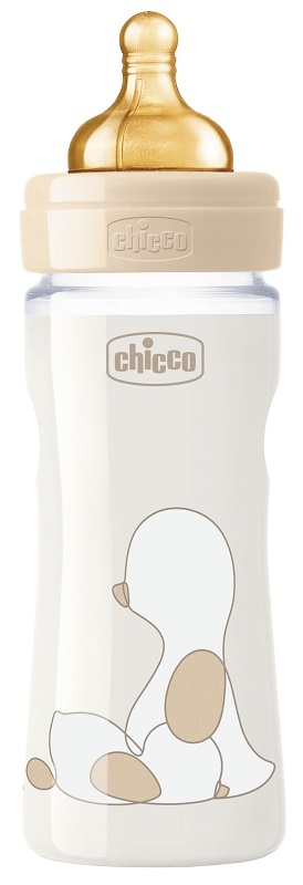 CHICCO BIBERON ORIGINAL 250ML TOUCH REGULAR UNISEX CON TETTARELLA IN CAUCCIU' - Farmacia Castello Srl