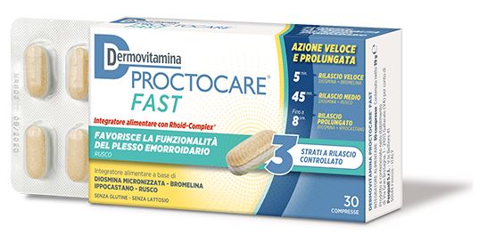 DERMOVITAMINA PROCTOCARE FAST 30 COMPRESSE - Farmacia Castello Srl