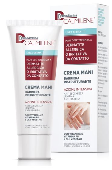 DERMOVITAMINA CALMILENE CREMA MANI BARRIERA RISTRUTTURANTE AZIONE INTENSIVA PER DERMATITE ALLERGICA O IRRITATIVA DA CONTATTO 75 ML - Farmacia Castello Srl