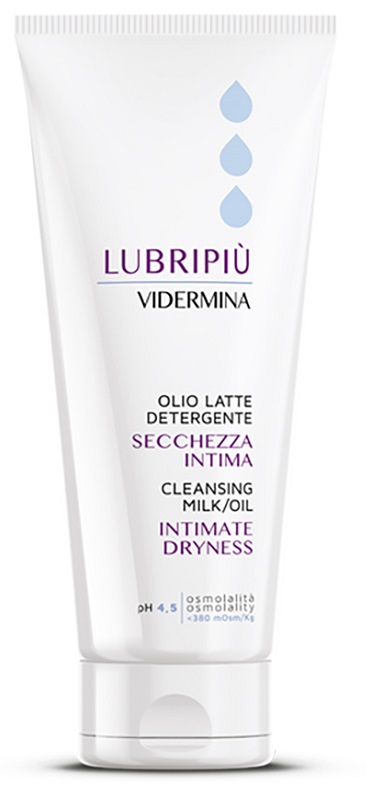 VIDERMINA LUBRIPIU' OLIO LATTE DETERGENTE SECCHEZZA INTIMA 200 ML - Farmacia Castello Srl